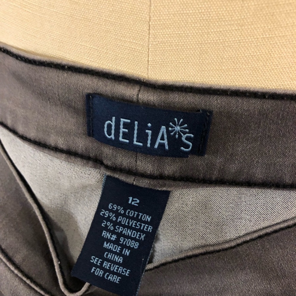 Delia’s straight leg Rock star pants with stitching detail on sides gray - Picture 4 of 9